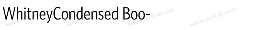 WhitneyCondensed Boo字体转换